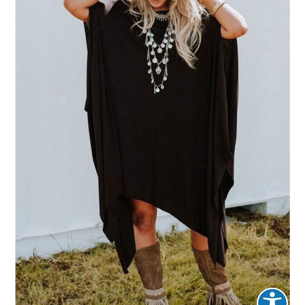 Three Birds Nest Wren Tunic Charcoal Grey